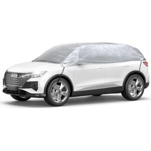 Walser Dekzeil voor auto All Weather Basic, autozeil halve garage maat XL zilver