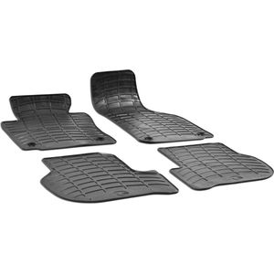 Walser DirtGuard rubberen voetmatten geschikt voor VW Golf V 2003-2010, VW Golf VI 2008-2014, VW Jetta III 2004-2010, VW Scirocco III 2008-2017