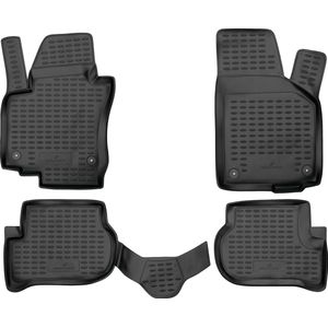 Walser Rubberen Voetmatten XTR geschikt voor VW Golf Plus 2004 - 2013
