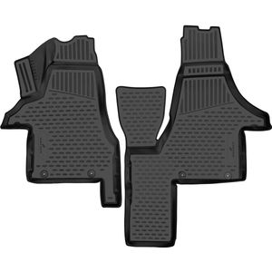 WALSER - Vloermatset VW 75170 - Zwart - Rubber - 8 Matten