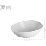 MÄSER Serie Glendale, Schalen Set 3-teilig, moderne hochwertige Servierschalen in verschiedenen Größen, Müslischale, Suppenschüssel, Salatschüssel, matt lasiert, Keramik, Schwarz / Weiß / Grau