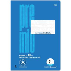Staufen ""Premio"" Doppelschulheft DIN A4, 90g/m², Lineatur 21