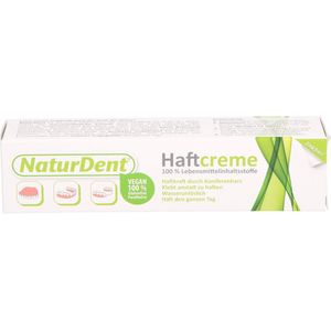 Naturdent - Kleefcrème - 40 g - Natuurlijke Ingrediënten - Veganistisch - Extra Sterke Grip