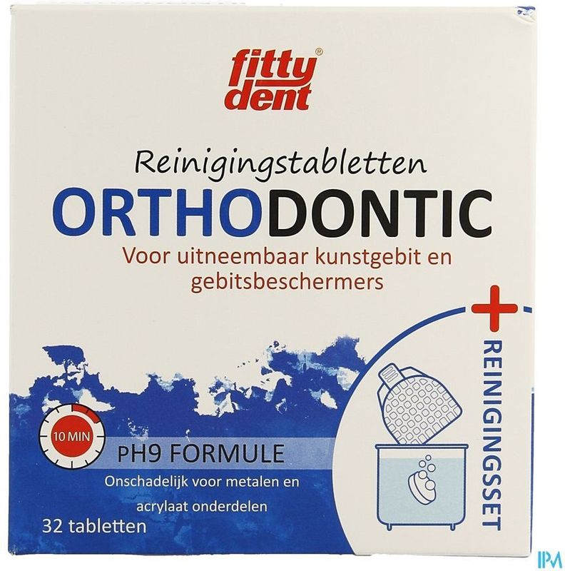 Kunstgebit Reiniger - Reinigingstabletten - pH9 Care-formule - Voorkomt Verkleuring