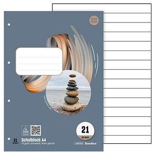 Schulblock A4 70g qm 4-fach gelocht 50 Blatt liniert