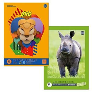 Staufen Kunstenaarsset DIN A3, met 1 tekenblok 120 g/m² en 1 blok papier 130 g/m²