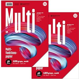Staufen Style multifunctioneel papier, DIN A4, 120 g/m², kleur wit - 2 pakken van elk 50 vel