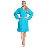 Vossen - ROM Pique-U - Badjas - Turquoise - Katoen-Wafel