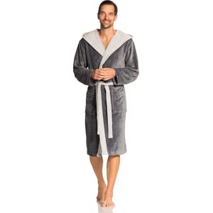 Vossen - Poppy - Badjas - Lichtgrijs - Flanell