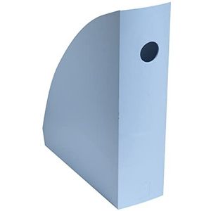 Exacompta - Ref. 18209D - Set van 6 tijdschriftenhouders MAG CUBE BeeBlue, tijdschriftenmappen, opslag voor documenten, catalogi, tijdschriften, breedte 8,2 cm - voor A4 en A4 Maxi - Lichtblauwe kleur