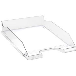Exacompta - ref. 113223D - Set van 6 Brievenbakken COMBO MIDI - Afmetingen: 34,6 x 25,5x 6,5 cm - voor A4 documenten + - kleur kristal glanzend