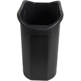 Prullenbak - Zwart - Kunststof - 30 Liter