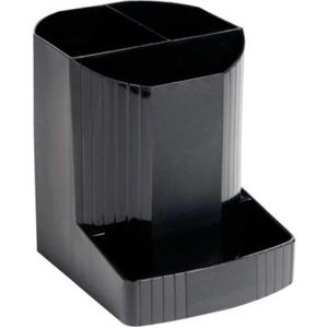 Exacompta - Ref. 675014D - 1 etui MINI-OCTO Ecoblack - Met 3 vakken in verschillende afmetingen en hoogte - Afmetingen 12,3x9x11,1 cm - Kleur: zwart