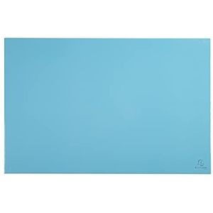 Exacompta - Ref. 60162D – 1 bureauonderlegger van aquarelkarton – compatibel met optische en lasermuizen – formaat grote lengte en korte diepte – afmetingen: 585 x 385 x 5 mm – kleur pastelblauw