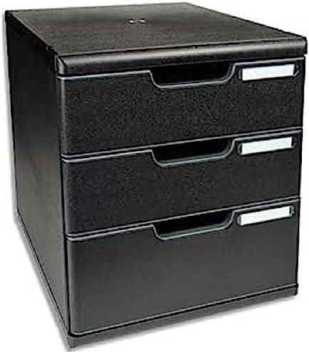 Modulo A4 - Opbergsysteem - Zwart - Gerecycled Kunststof - Stapelbaar