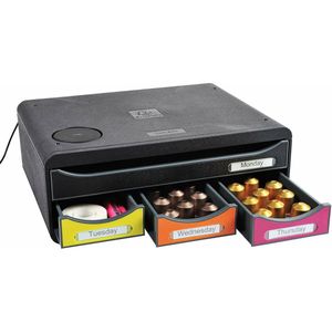 Exacompta - Ref. 319798QID - Toolbox QI batterijlader - 4 laden Iderama - Harlekijn