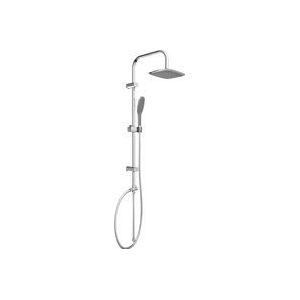 EISL Doucheset EASY FRESH, douchesysteem 2-in-1 met grote regendouche (250 x 200 mm) en handdouche, regendouche zonder armatuur ideaal om achteraf in te bouwen, complete montageset, chroom DX12006