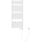 EISL Designradiator Handdoekradiator Elektrisch 120 x 50 cm met Timer, Wit