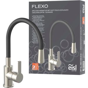 EISL - Flexo NI186FLNIB - Keukenkraan - Zwart - Flexibel - Waterbesparend