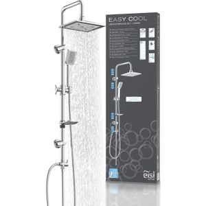 Easy Regendouche Opbouw | Zwart 20 cm Regendouche Thermostatisch DSC-0404-20000