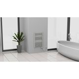 EISL Designradiator Handdoekradiator Elektrisch 80 x 50 cm met Timer, Wit