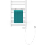 EISL Designradiator Handdoekradiator Elektrisch 80 x 50 cm met Timer, Wit
