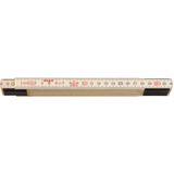 Sola H 2/10 Duimstok - hout - blank - 2m