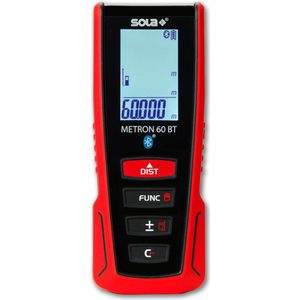 SOLA Laserafstandsmeter Metron 60 BT 0,05-60m, nauwkeurigheid +/-1,5mm - 71027101