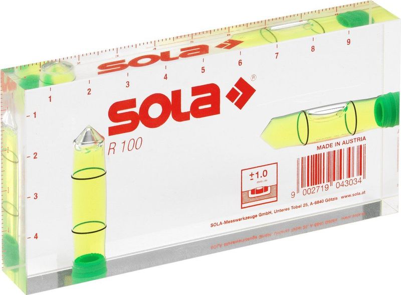 Sola R 100 Compacte waterpas 10cm niet geleidend - 01622101