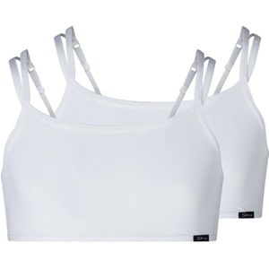 Skiny Meisjesbustier (set van 2), wit, 152 cm