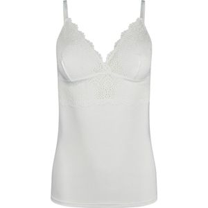 Skiny dames spaghettishirt, ivoor, 38