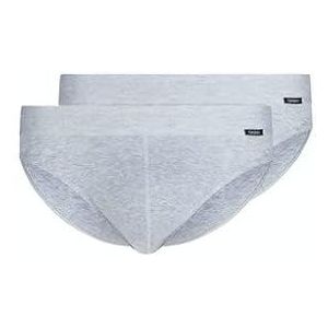 Skiny Heren katoenen retro slip, Silver Melange, Regular, Zilveren melange., L