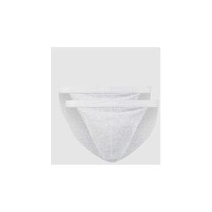 Skiny - Cotton Rib Slip - Onderbroek - Zilver - Verpakking van 2 stuks