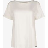 Skiny - Shirt - Ivoor - Ronde Hals - Kwartmouw - Losse Pasvorm