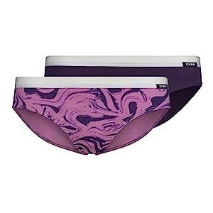 Skiny Meisjesslip (set van 2), Mauve Swirl Selection, 152 cm