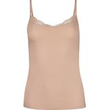 Skiny - Slim Fit Top - Effen - Mix van Katoen en Elastaan - Met Kant