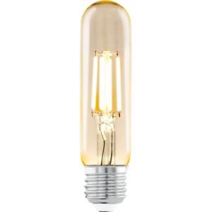EGLO Amber Vintage gloeilamp met E27-fitting, in buisvorm, retro verlichting, 3,5 watt (komt overeen met 22 watt), 220 lumen, E27 led warm wit, 2200 Kelvin, ledlampen, Edison gloeilamp T32, Ø 3,2 cm