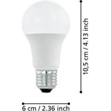 E27 Kogellamp - Wit - Kunststof - 60W Vervanger