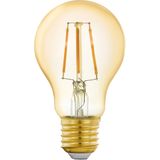 EGLO connect.z Smart Home LED lamp E27, A60, ZigBee, app en spraakbesturing, dimbaar, warm wit, 500 Lumen, 5,5 W, vintage gloeilamp amber