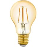 EGLO connect.z Smart Home LED lamp E27, A60, ZigBee, app en spraakbesturing, dimbaar, warm wit, 500 Lumen, 5,5 W, vintage gloeilamp amber