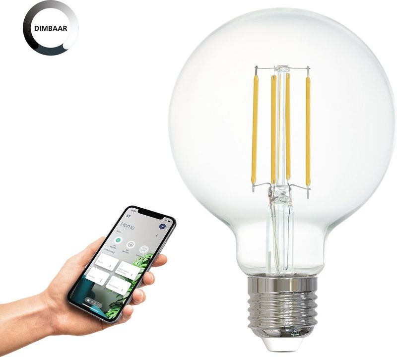 EGLO - connect.z - Smart LED Lamp - E27 - Ø 8 cm - 2700K - Dimbaar - Zigbee
