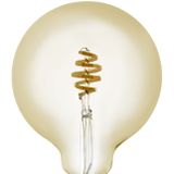 EGLO connect.z Smart Home LED lamp E27, G125, ZigBee, app en spraakbesturing, dimbaar, lichtkleur instelbaar, 360 Lumen, 5 W, vintage gloeilamp amber