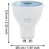 EGLO connect.z Smart LED Lamp - GU10 - Ø 5 cm - Instelbaar RGB & wit licht - Dimbaar - Zigbee