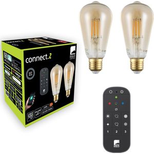 EGLO connect.z Smart Starterspakket - LED Lampen - Afstandsbediening - E27 - 2200K - Dimbaar - Zigbee