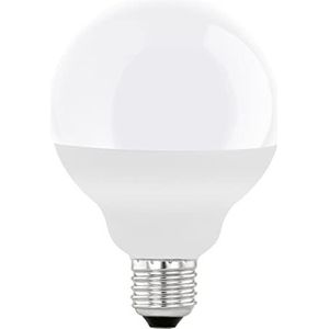 EGLO E27 LED-lamp, wereldbollamp, 11,8 watt lamp (komt overeen met 75 watt gloeilamp), 1055 lumen, warm wit, 3000 Kelvin, G95, Ø 9,5 cm
