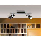 EGLO Davida 1 - Plafondspots - 2 Lichts - Nikkel-Nero