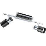 EGLO Davida 1 - Plafondspots - 2 Lichts - Nikkel-Nero