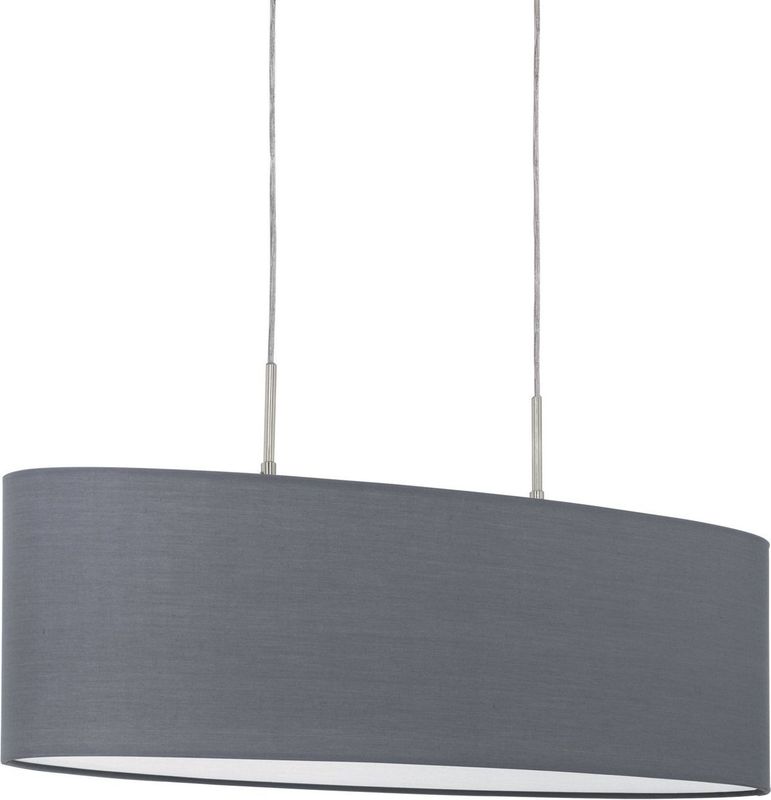 EGLO - Pasteri - Hanglamp - Grijs - Staal en Textiel