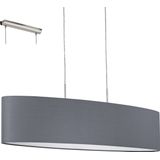 EGLO - Pasteri - Hanglamp - Grijs - Staal en Textiel