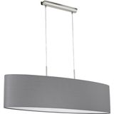 EGLO - Pasteri - Hanglamp - Grijs - Staal en Textiel